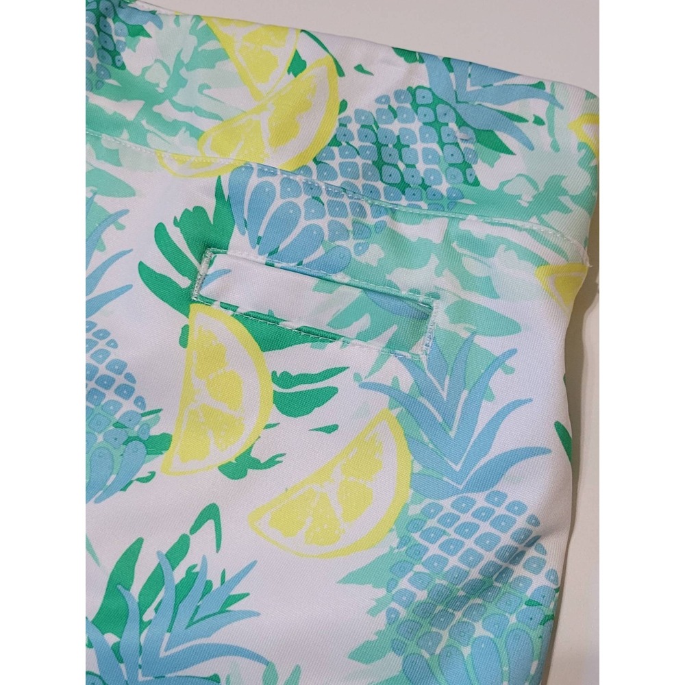 Pebble Beach Dry-Luxe Performance Skort, Pineapple Lemon Print - Picture 4 of 7